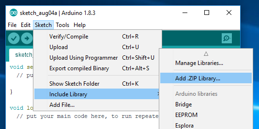 Add Zip Library